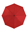 Червен ветроустойчив чадър-1 снимка