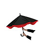 Двоен чадър в червено и черно-2 снимка