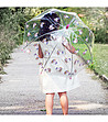 Детски чадър с многоцветен принт на еднорози-1 снимка