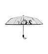 Сгъваем прозрачен чадър с принт Кученце-1 снимка