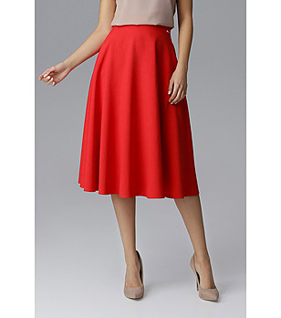 Червена пола Kiara с джобове снимка