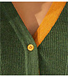 Жилетка с джобове в зелено, жълто и синьо Anika-4 снимка
