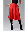 Червена пола Kiara с джобове-3 снимка