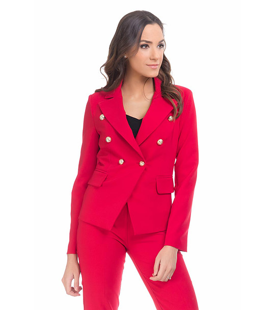 Червено дамско сако Bretta снимка