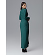 Дълга рокля в тъмнозелено Emilia-1 снимка