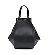 Черна дамска кожена чанта с нестандартен дизайн Modelia-0 снимка
