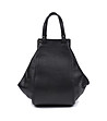 Черна дамска кожена чанта с нестандартен дизайн Modelia-1 снимка