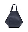 Тъмносиня дамска кожена чанта с нестандартен дизайн Modelia-1 снимка
