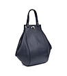 Тъмносиня дамска кожена чанта с нестандартен дизайн Modelia-2 снимка