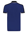 Синя мъжка памучна блуза с контрастни детайли Carl-1 снимка