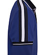 Синя мъжка памучна блуза с контрастни детайли Carl-3 снимка