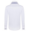 Бяла памучна мъжка риза Wrapped-1 снимка
