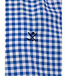 Карирана памучна мъжка риза Formats в синьо и бяло -3 снимка