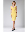 Елегантна жълта рокля Clemence-0 снимка