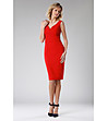 Елегантна червена рокля Clemence-0 снимка
