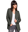 Тъмнозелено памучно дамско сако Carlina-0 снимка