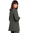 Тъмнозелено памучно дамско сако Carlina-1 снимка