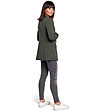 Тъмнозелено памучно дамско сако Carlina-3 снимка