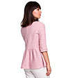 Памучна дамска блуза в розово Muria-1 снимка