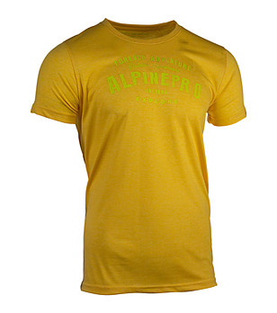 Мъжка тениска в цвят горчица с памук Dod снимка