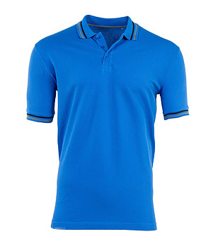 Синя мъжка памучна блуза Nоvil снимка