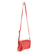 Малка червена дамска кожена чанта Shaya-1 снимка