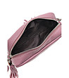 Малка розова дамска кожена чанта Shaya-3 снимка
