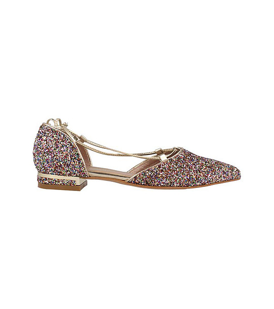 Дамски многоцветни обувки Aliza с блестящо покритие снимка