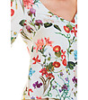 Дамска блуза в цвят екрю на цветя Amedia-4 снимка