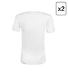 Комплект от 2 бр. бели мъжки памучни тениски Ron-1 снимка