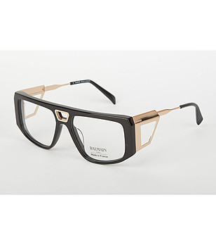 Дамски рамки за очила в черно и златисто с ефектен дизайн снимка