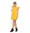 Жълта рокля с памук Vilelma-0 снимка