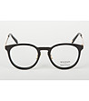 Дамски рамки за очила в черно и златисто-1 снимка