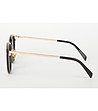 Дамски рамки за очила в черно и златисто-2 снимка