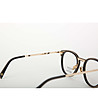 Дамски рамки за очила в черно и златисто-3 снимка