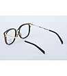 Дамски рамки за очила в златисто и черно-2 снимка