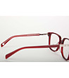Дамски червени рамки за очила от пластмаса-3 снимка
