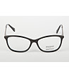Дамски черни рамки за очила с ефектни дръжки-1 снимка