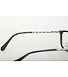 Дамски черни рамки за очила с ефектни дръжки-3 снимка