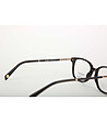 Unisex черни рамки за очила със златисти детайли встрани-3 снимка