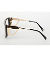 Дамски рамки за очила в черно и златисто с ефектен дизайн-2 снимка