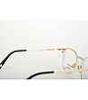 Дамски рамки за очила тип котешко око в цвят екрю-3 снимка