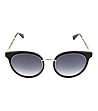 Дамски слънчеви очила в черно и златисто тип котешко око-1 снимка