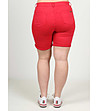 Червени дамски памучни къси панталони Edona-1 снимка