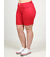 Червени дамски памучни къси панталони Edona-2 снимка