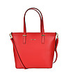 Червена дамска чанта от естествена кожа Luciana-0 снимка
