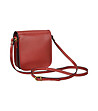 Червена дамска чанта за рамо от естествена кожа Marcia-1 снимка