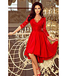 Асиметрична рокля в червено Netty-0 снимка