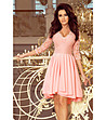 Асиметрична рокля в розово Netty-0 снимка