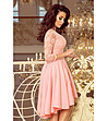 Асиметрична рокля в розово Netty-1 снимка